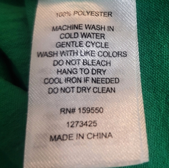 Maison D'Amelie Paris - NWOT- Kelly Green Button-Up Shirt Size L - Picture 6 of 6